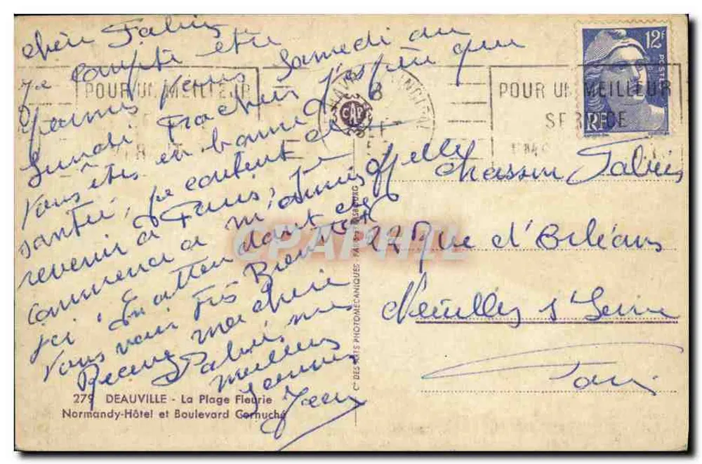 Deauville - Die blühende Strände — Normandy-Hôtel und Boulevard Cornuché - Rückseite