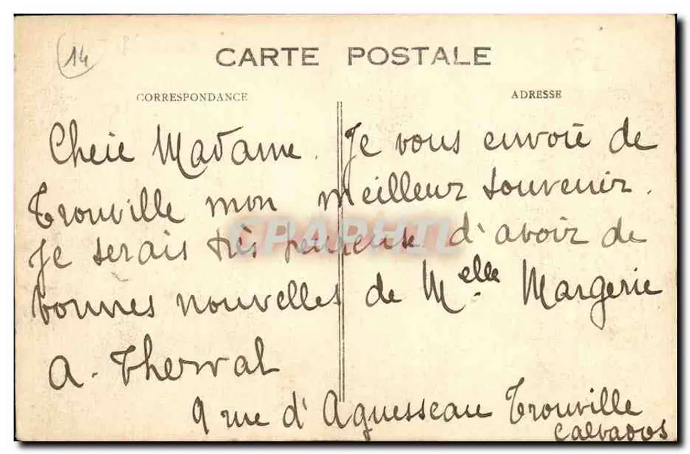 Deauville — Normandy-Hotel — Verlag B.D. Nr. 400 - Rückseite