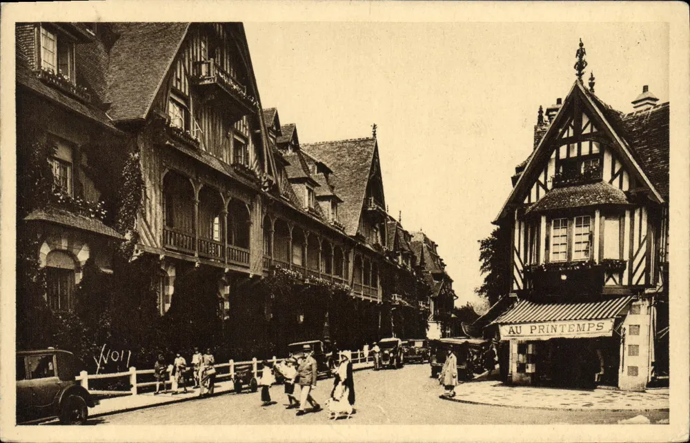 Deauville — Ansicht der Straße im Frühling — Verlag: La Douce France - Vorderseite