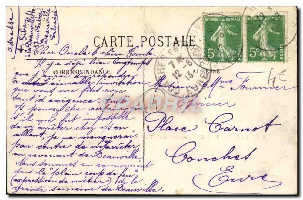 Deauville — O Hotel Normandy (Th. Petit, Arquiteto) — LL. - Verso