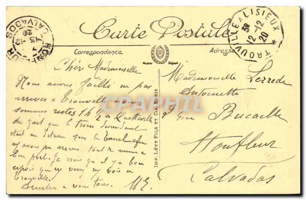 Deauville — Hotel Royal — LL, n°323 - Verso