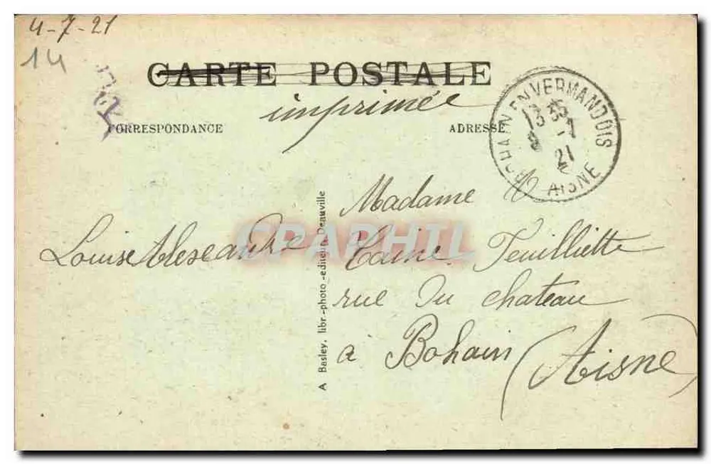 Deauville — Le Royal Hôtel — editor A. Basley, n°105 - Reverso