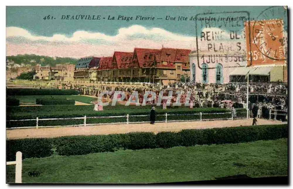 Deauville — Die Blühende Strandpromenade — Eine Feier vor den blühenden Gärten - Vorderseite