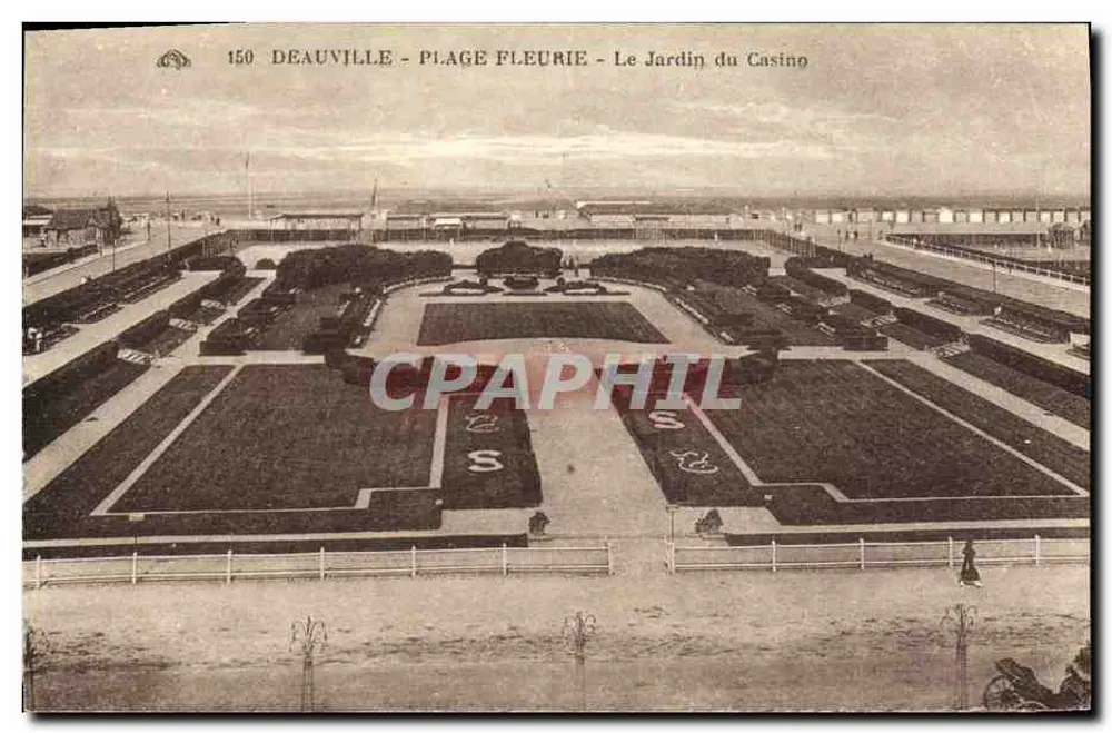 Deauville - Blütenstrand - Der Garten des Casinos — Verlag J. Anavon, Straßburg - Vorderseite