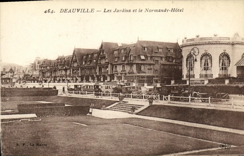 Deauville — Die Gärten und das Normandy-Hotel — B. F. Le Havre, Nr. 464 - Vorderseite