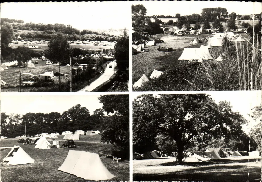 Camping de Clairefontaine — vue de plusieurs angles du campement avec tentes et véhicules — Photo Pierre Deauville - Awers