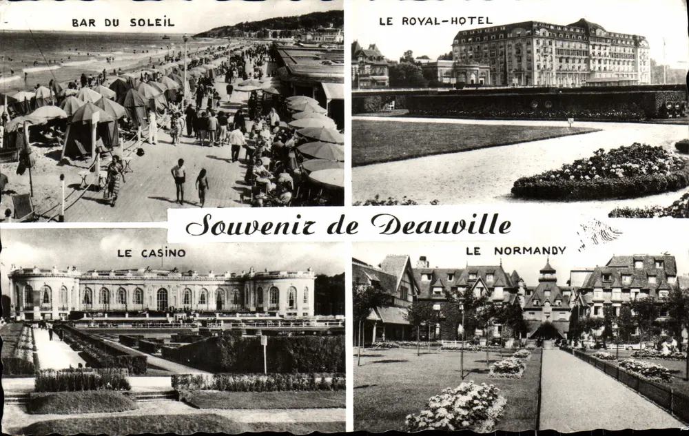 Deauville — Bar do Sol, O Hotel Royal, O Casino, O Normandy — Lembrança de Deauville - Frente