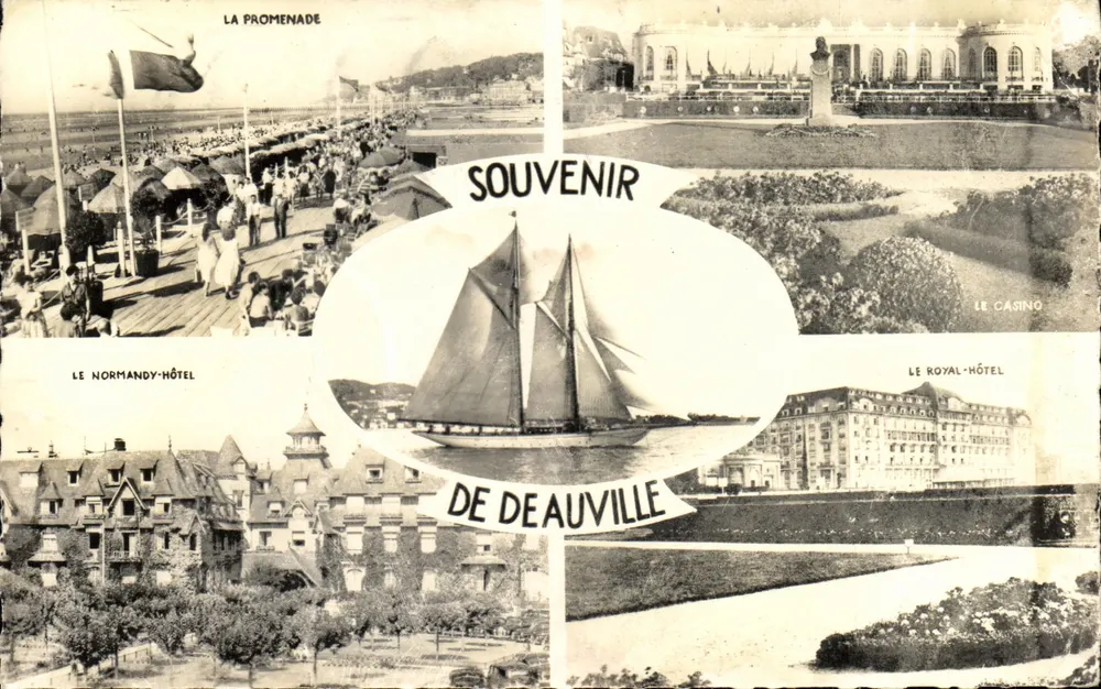 Deauville — Pamiątka z Deauville — Wydawca nieznany, numer serii nieczytelny - Awers