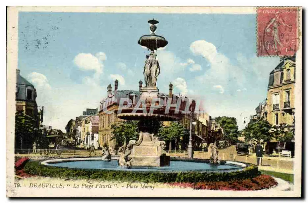 Deauville, "La Plage Fleurie" - Place Morny — G. Arraud, Verleger, n°79 - Vorderseite