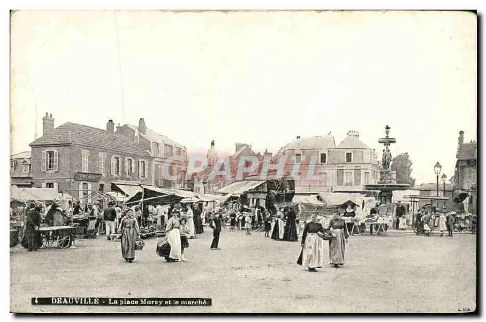 Deauville - Place Morny und der Markt - Vorderseite