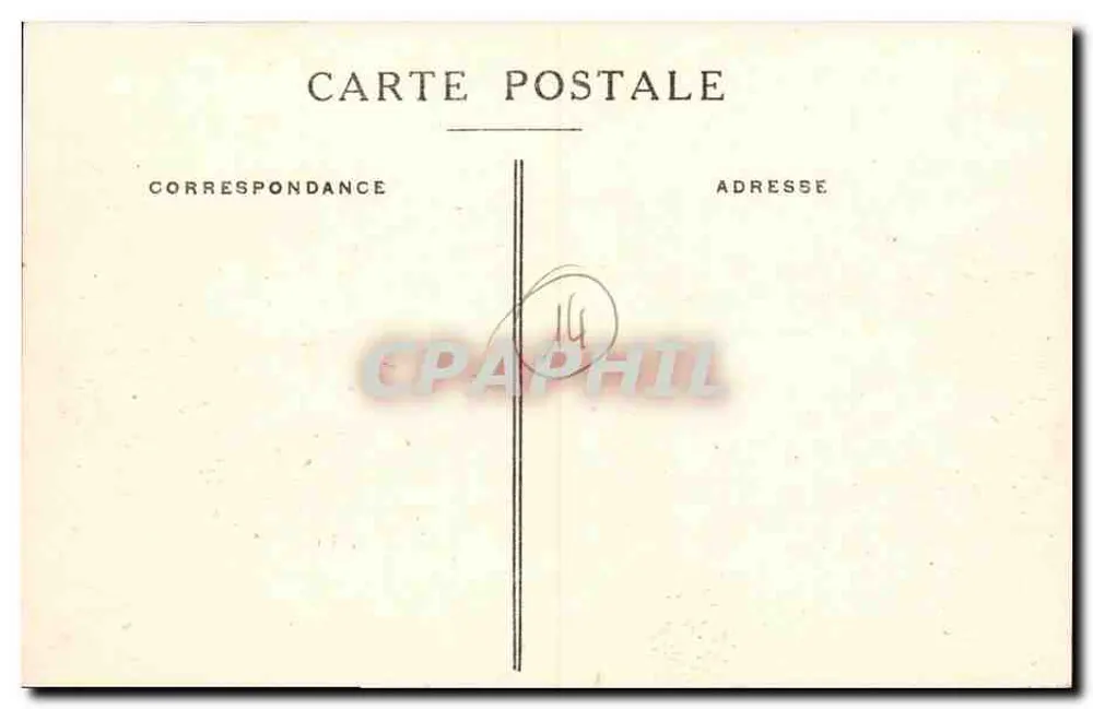 Deauville. Place Morny — vista panorâmica com fonte e edifícios — G.F. Le Havre, n°473 - Verso
