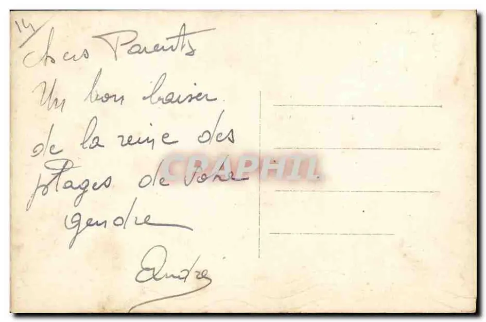 Deauville. A Praia Florida — editor desconhecido, n°19 - Verso
