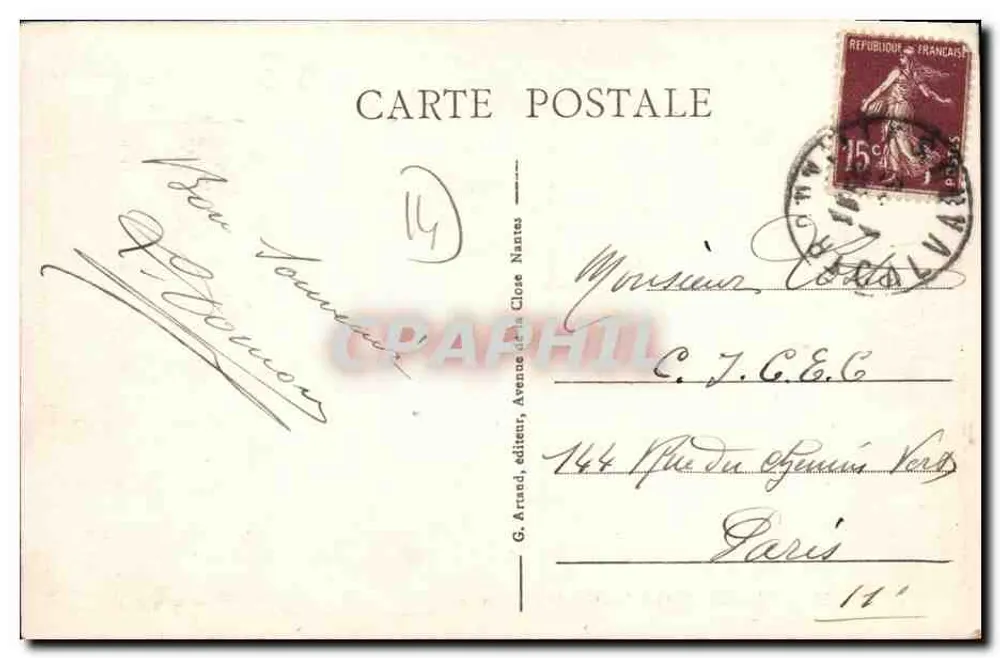 Deauville, "Die Blühende Strände" — Gruppe von Badefrauen — G. Arraud, Verleger, Nr. 30 - Rückseite