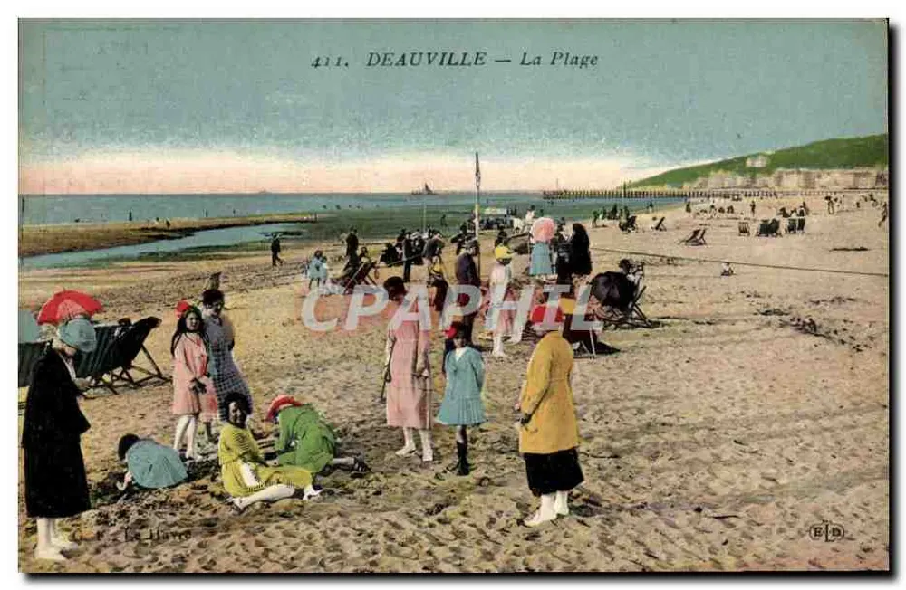 Deauville — A Praia — Deauville — A Praia — Editor EID, n° 411 - Frente