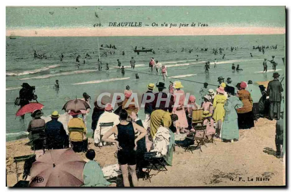 Deauville — Não temos medo da água — G. F., Le Havre - Frente