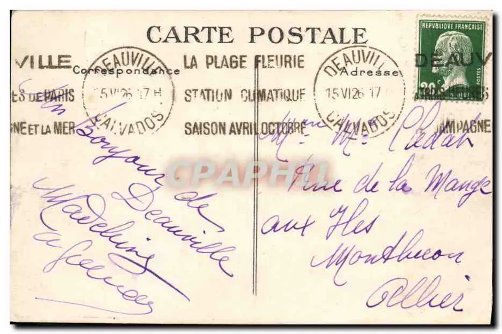 Deauville — Alle baden — Le Havre, n°402 - Rückseite