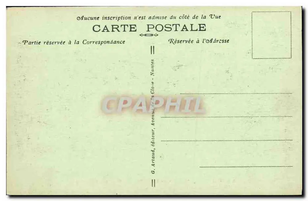Deauville - Die blühende Strand — Strandunterhaltungen — G. Artand, Verlag, Nantes - Rückseite