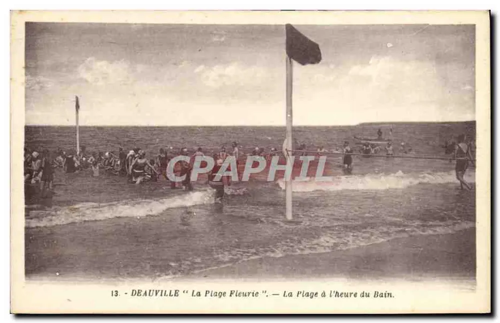 Deauville "La Plage Fleurie" — Die Strandbadezeit — G. Arlaud, Verlag, Nantes - Vorderseite