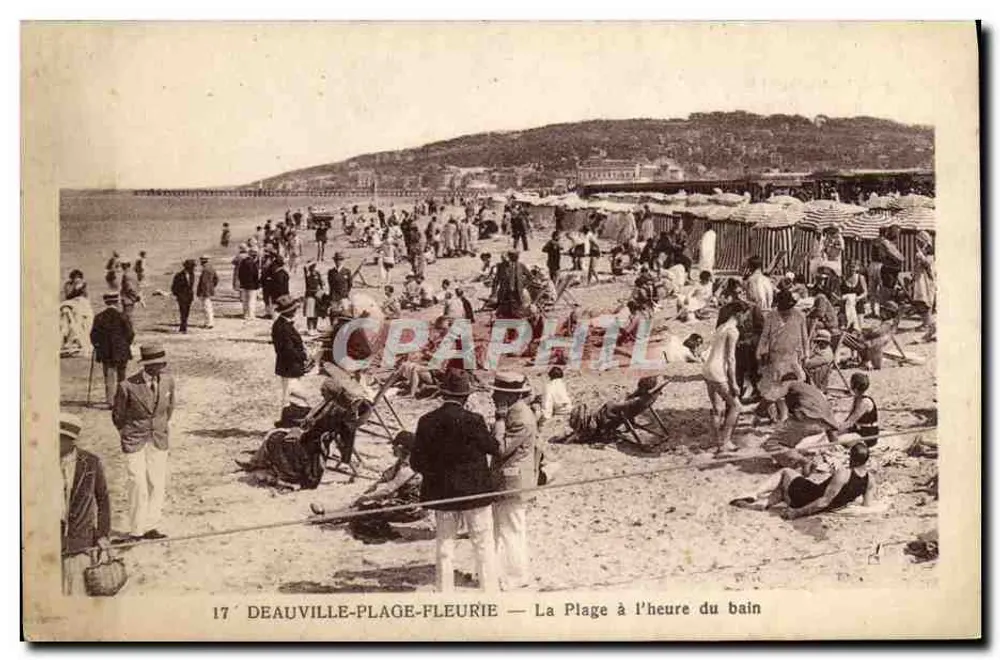 Deauville-Plage-Fleurie — Die Stranduhr zum Baden - Vorderseite