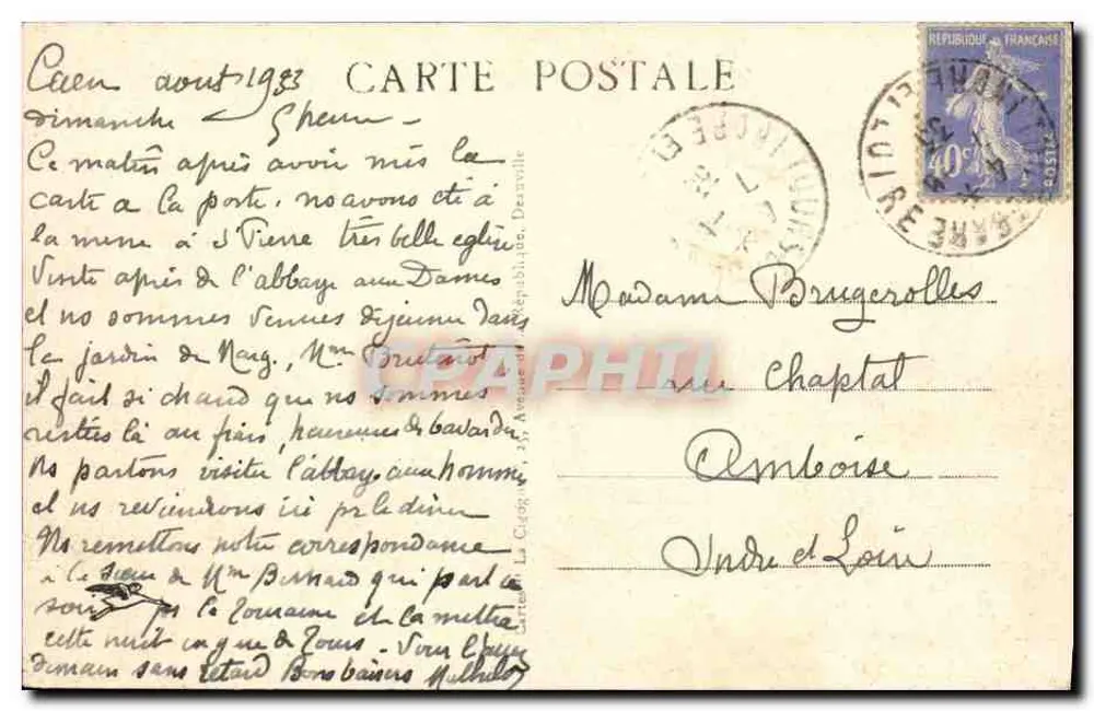 Deauville, la Plage Fleurie — Die Strand — Nr. 39 - Rückseite