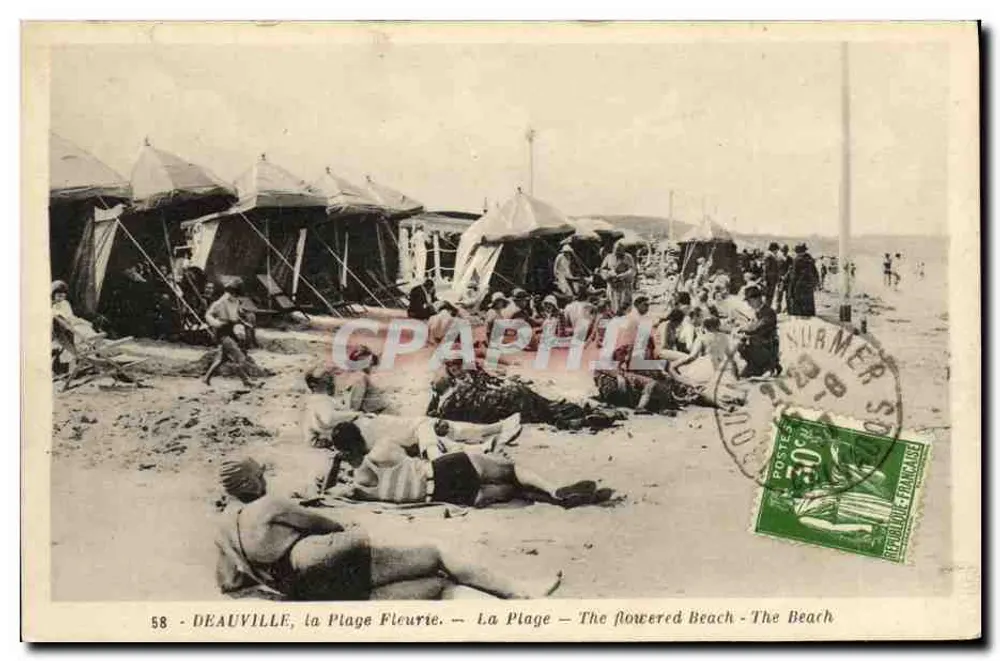 Deauville, die Blütenstränd — Verlag: Edition La Cigogne, 25, Avenue de la République - Vorderseite