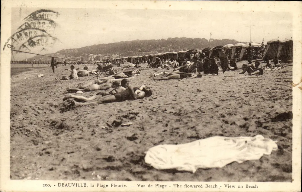 Deauville, die Blühende Strände — Strandansicht — Verlag La Cigogne, n°200 - Vorderseite