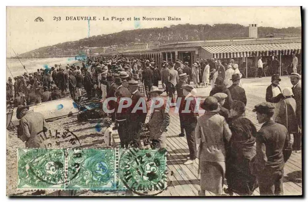 Deauville - Ansicht der Strände und der neuen Bäder — n° 273 - Vorderseite