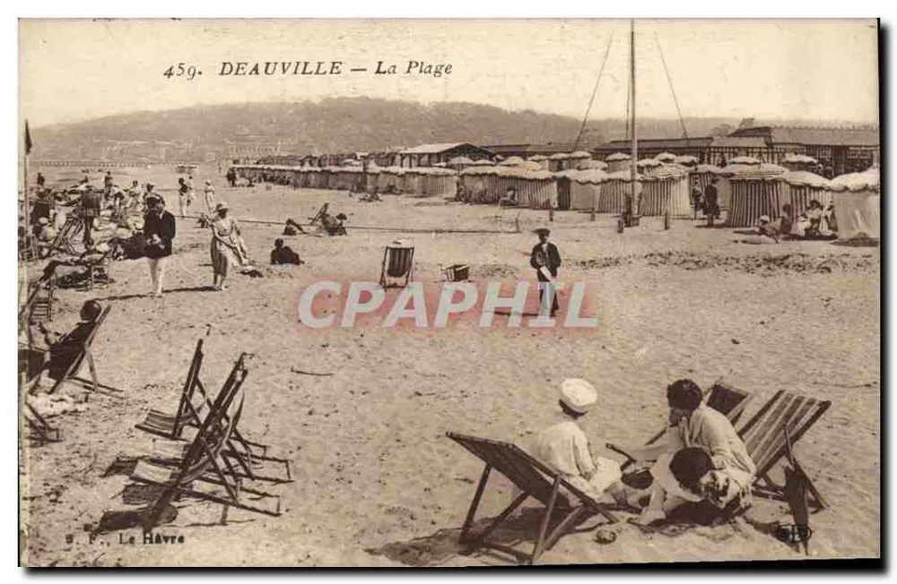 Deauville — A Praia — S. F. Le Havre, n° 459 - Frente