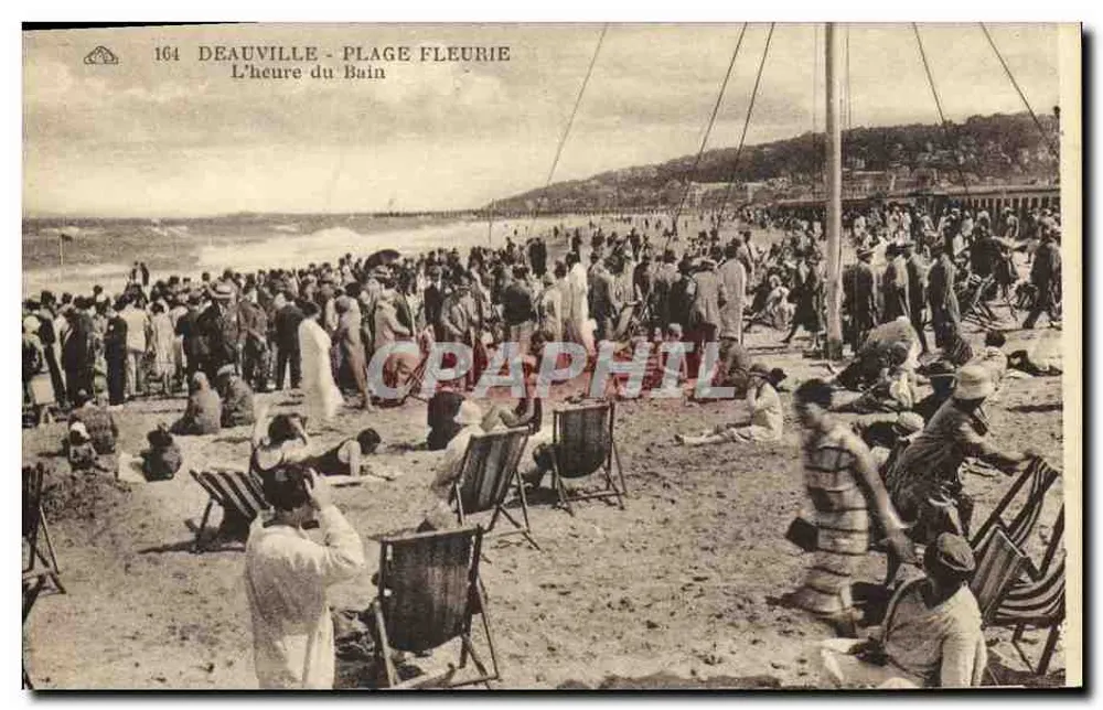 Deauville - Blühende Strand — Die Badezeit — n° 164 - Vorderseite