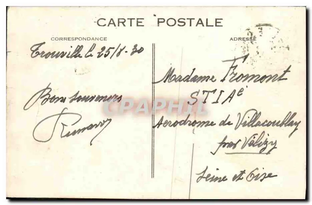 Deauville - Die blühende Strand - Die Welt am Strand — G.E., Le Havre - Rückseite
