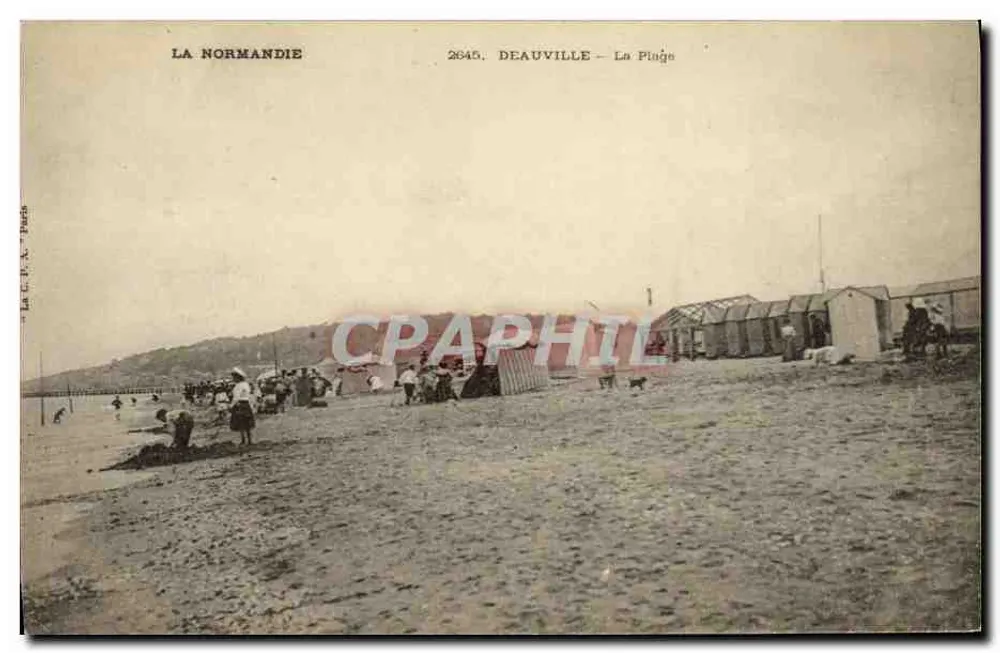 Deauville — A Praia — La C. F. A. Paris, n° 2645 - Frente