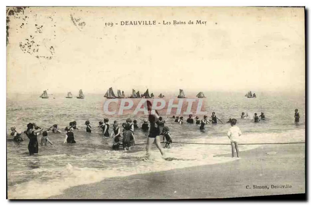 Deauville - Os Banhos de Mar — C. Simon, Deauville, n°109 - Frente