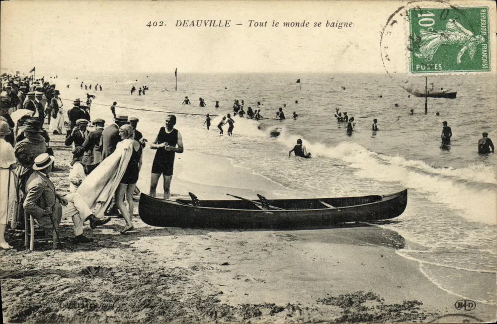 Deauville — Jeder badet — Imprimé Illustré n°402 - Vorderseite