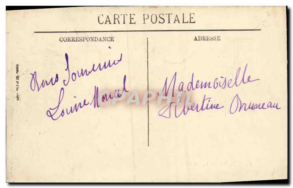 Deauville — Na Praia — LL. - Verso