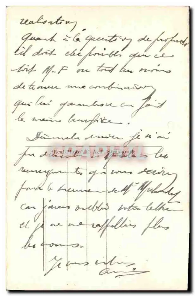Deauville — Blütenstrand, die Bäder & die Bretter — Antike Ansichtskarte n°158 - Rückseite