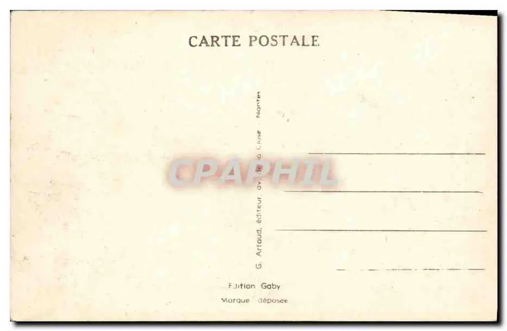 Deauville (Calvados) — A Promenade des Planches — G. Artaud, editor em Nantes - Verso