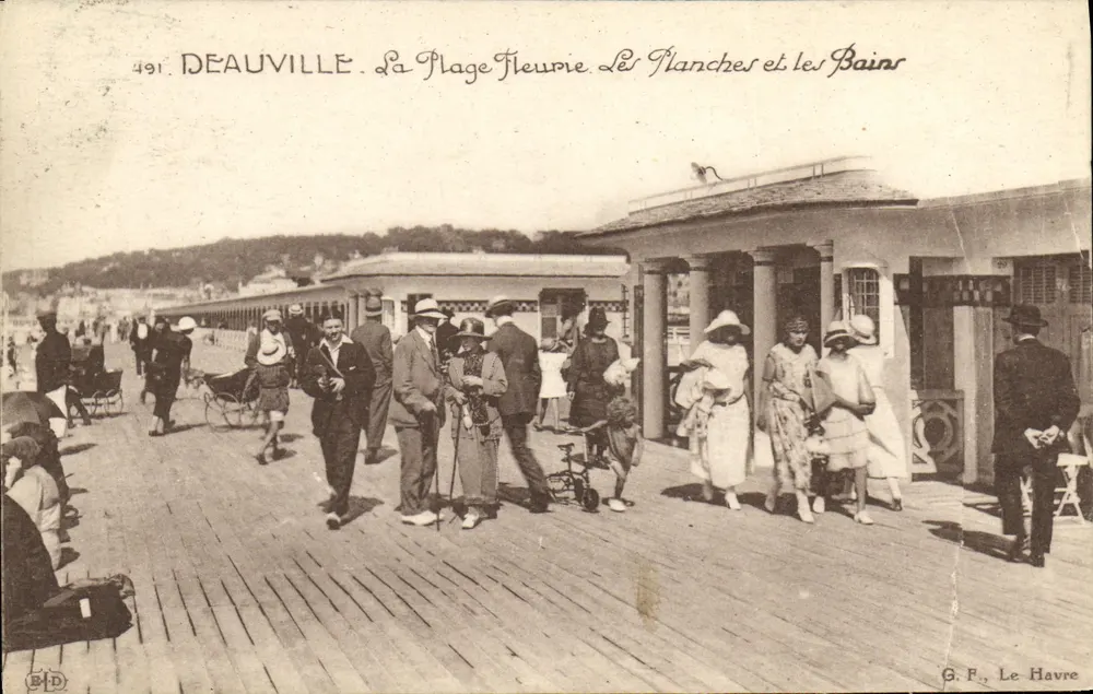 Deauville. Die Blühende Strände. Die Bretter und die Bäder — G. F., Le Havre, n°491 - Vorderseite
