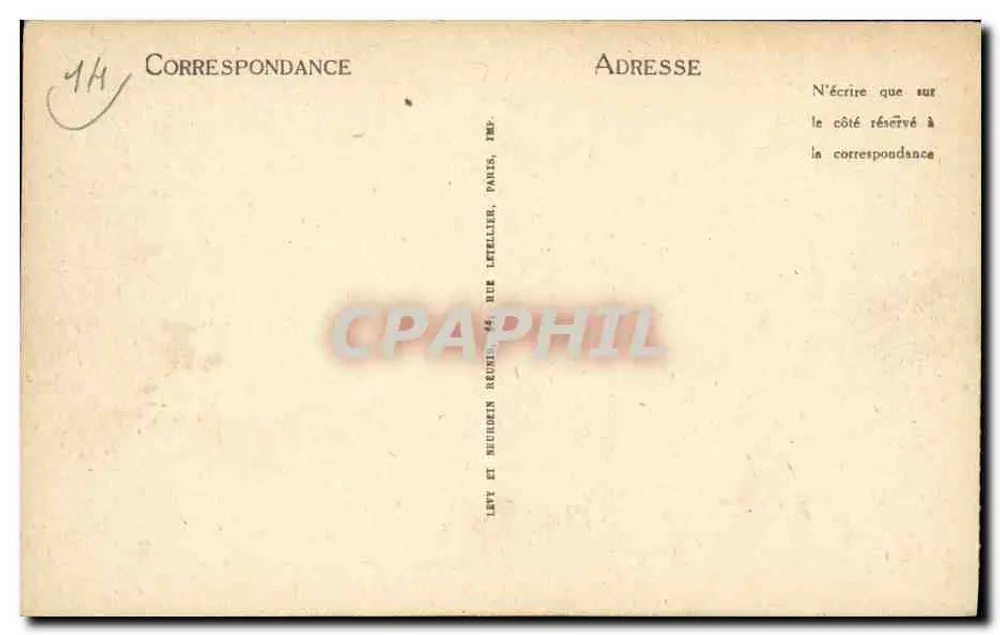Deauville, die Blühende Strände — Die Planches und der Strand — LL - Rückseite