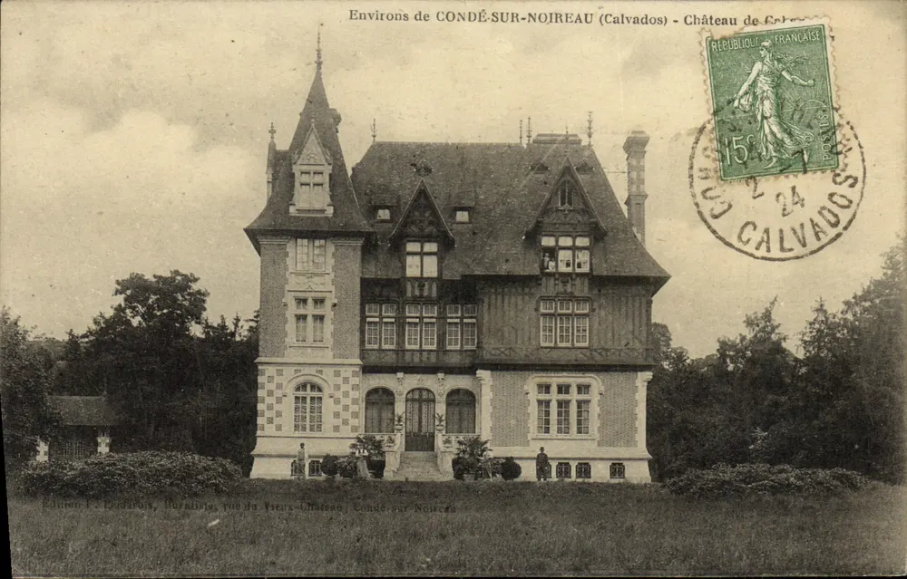 Schloss Conde-sur-Noireau — Umgebung von Conde-sur-Noireau (Calvados) — Edition J. Léonard, Darnétal - Vorderseite