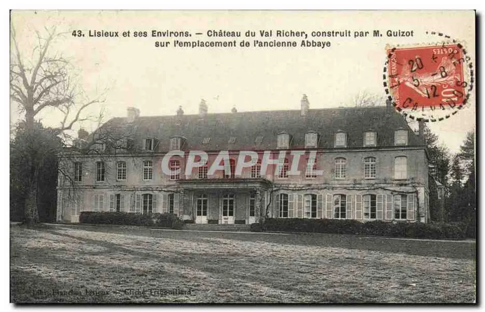Lisieux und seine Umgebung — Schloss Val Richer, errichtet von M. Guizot auf der alten Abtei - Vorderseite