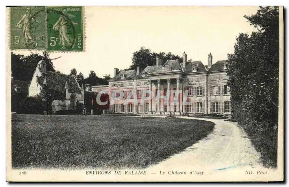Entornos de Falaise — El Castillo de Assy — ND. Phol. - Anverso