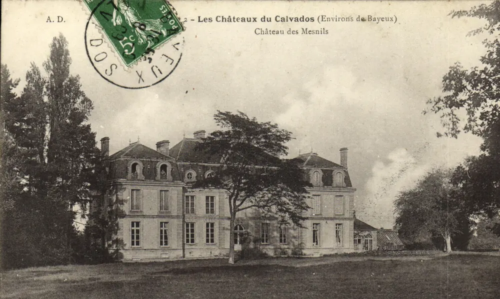 Schloss Mesnils — Schlösser des Calvados (Umgebung von Bayeux) — A.D. - Vorderseite