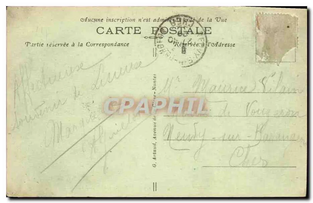 Lisieux und seine Umgebung — Schloss Bouttemont aus dem 16. Jahrhundert — Louis Cozio, n°33 - Rückseite