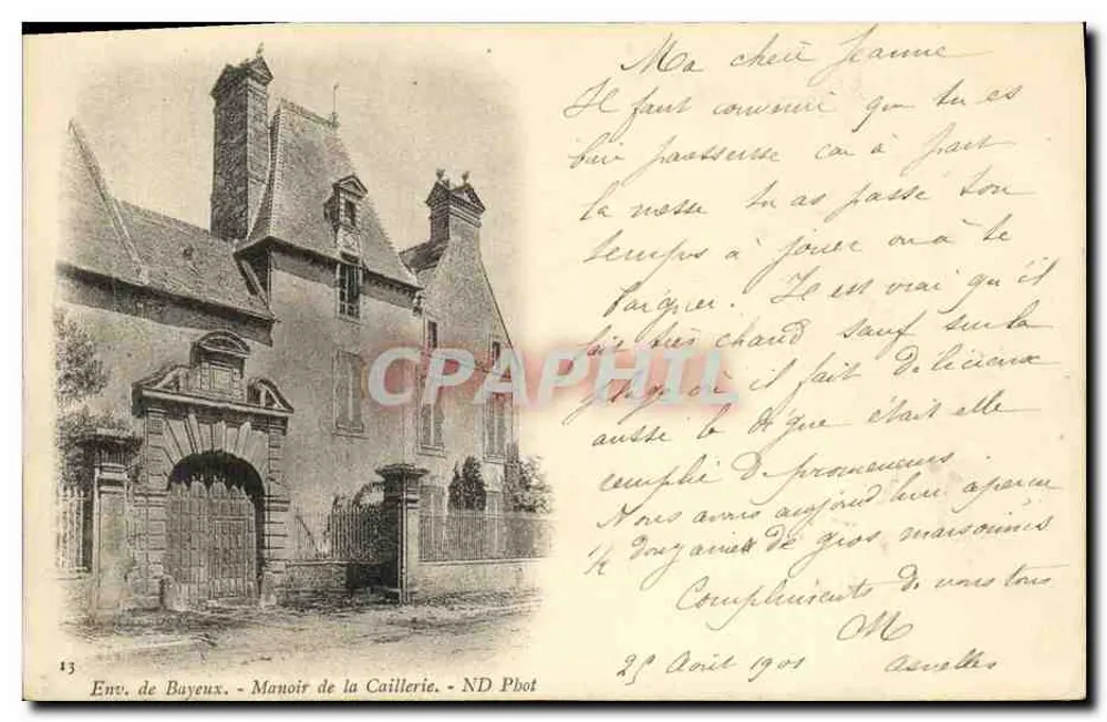 Env. de Bayeux — Château da Caillerie — ND Phot - Frente