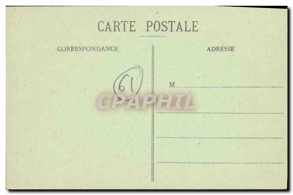 Der Schwarze Vogel im Park des Schlosses Cahans — Umgebung von Pont-d'Ouilly — NORMANDIE — Levassœur, Verlag, Nr. 449 - Rückseite