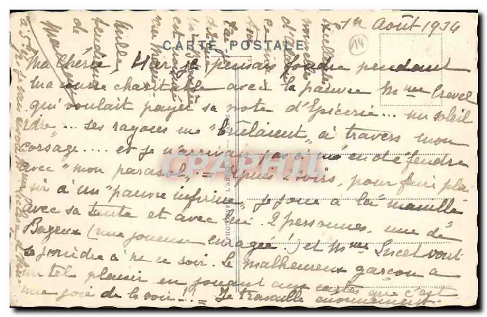 Castelo de Chante pie — Facha principal — "Castelos da Normandia" n°14 - Verso