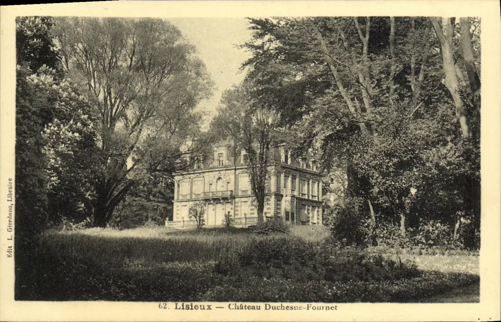 Lisieux — Schloss Duchesne-Fournet — Verlag L. Giordana, Buchhändler - Vorderseite