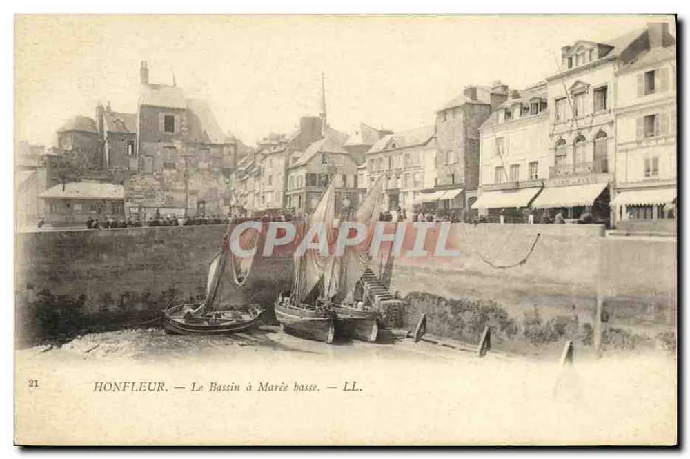 Honfleur — O Estuário com Maré Baixa — LL. - Frente