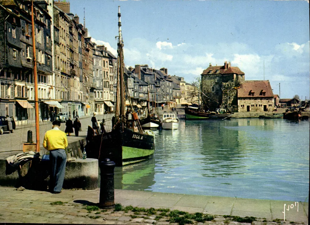 Westlicher Hafen und Quai Sainte-Catherine — Honfleur — Éditions d'Art Y.07 - Vorderseite