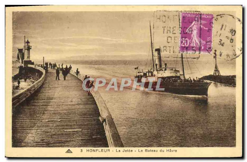 Honfleur - La Darsena - La Barca di Le Havre - Recto